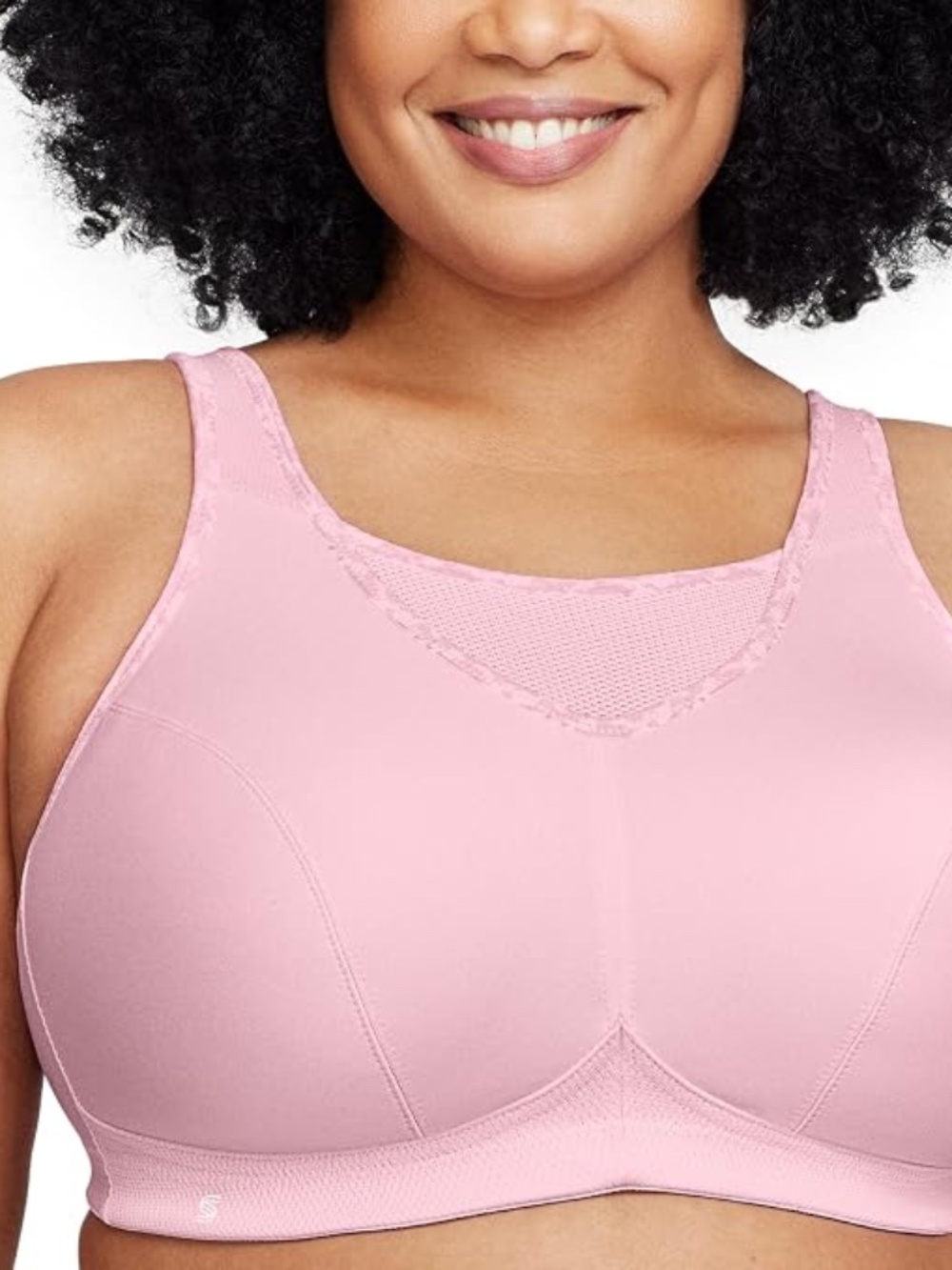 NWT 42I Full Figure Plus Size No-Bounce Camisole Sports Bra Wirefree #1066